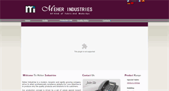 Desktop Screenshot of meherindustries.com
